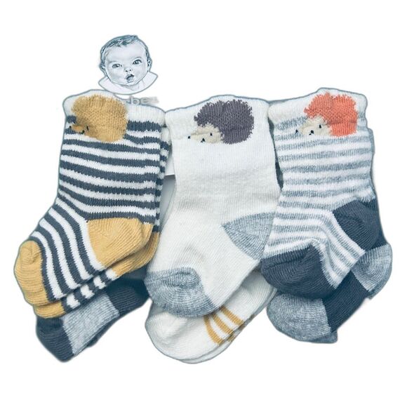 NWT- 6 pack socks size 0-6m - Picture 1 of 2